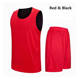 Conjunto de Camiseta y Pantalones Cortos Deportivos de Malla Premium, Ropa Deportiva Reversible para Prácticas de Equipo, Fabricante Mayorista OEM ODM - Product Image 3