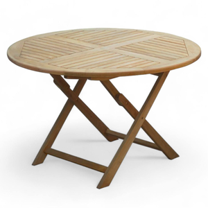 Ensemble de meubles d'extérieur en teck pliables, design farmhouse, avec un design moderne pour restaurant. - Product Image 3
