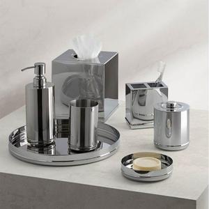Ensembles de salle de bain de luxe 4 pièces plaqués or pour la maison et les hôtels – Accessoires de salle de bain dorés de qualité miroir à prix abordable - Product Image 2