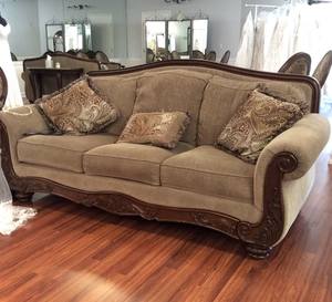 Traditional Luxury <b>Sofa</b> Solid <b>Wood</b> Exposed <b>Frame</b> Front Apron Side Panels Decorative Furniture <b>Wood</b> Components OEM - Product Image 3
