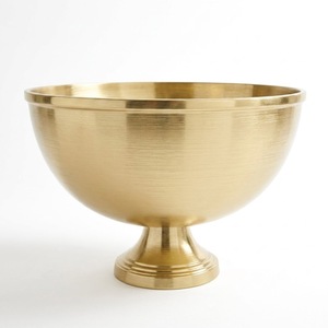 Luxury Silver Aluminium Champagne Bowl Vintage Pedestal Wine Cooler <b>Footed</b> <b>Ice</b> Bucket For Bar Wedding Party Beverage Display - Product Image 6