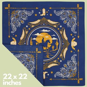 Bandana Cuadrada de Algodón 100% con Logotipo Personalizado, 22 Pulgadas, Unisex, de Alta Calidad, Transpirable, Estilo Urbano, para Todas las Temporadas, en Oferta - Product Image 4