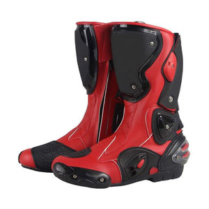Dernières Bottes de Moto en Cuir Respirantes et Imperméables pour Hommes, Modèle Course, avec Logo Personnalisé, pour la Conduite en Extérieur - Product Image 5