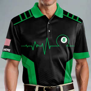 Camiseta de Lona Sólida con Estampado Digital por Sublimación Personalizada OEM para Jugadores de Billar, Camisetas Divertidas de Equipo para Hombres, Torneo de Billar, Snooker - Product Image 3