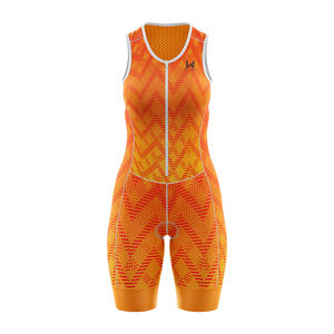 Conjunto de Jersey y Culotte de Ciclismo Personalizado para Mujer, Tallas Grandes, Ligero, Transpirable, 100% Poliéster, Material Ecológico - Product Image 4