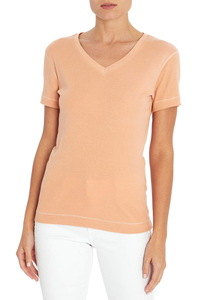 Women's Black V-Neck Short Sleeve <b>T</b>-<b>Shirt</b> Slim Fit 100% Cotton Knitted Casual Solid Color All Seasons Wear 2026 - Product Image 6