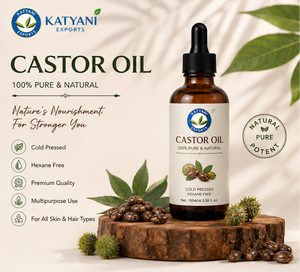 Katyani Exports 1 KG <b>Castor</b>(Ricinus Communis) Carrier <b>Oil</b> <b>Cold</b> <b>Pressed</b> Haircare Skincare Aroma- For Fragrance & Perfumery Blends - Product Image 2