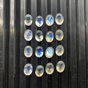 มูนสโตนสีรุ้งธรรมชาติ รูปไข่ ขนาด 6*8 มม.  รับรองโดย IGI สำหรับทำเครื่องประดับ - Product Image 3