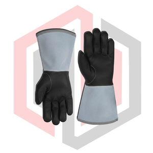 ถุงมือเชื่อม TIG หนังวัวแท้ ทนทาน แข็งแรง ป้องกันการฉีกขาด ป้องกันการบาด ป้องกันไฟ ป้องกันไฟฟ้าสถิตย์ 11 ออนซ์ 26 ซม. - Product Image 4