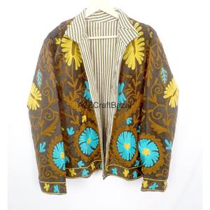 Handmade Classy Embroidered Vintage Cotrise <b>Jacket</b> Women Eco-Friendly Quick Dry Breathable Cotton Lining Full Winter Summer - Product Image 1