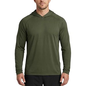 Sweat-shirt de sport pour homme en polyester/coton, coupe slim, manches longues, pour la course à pied et la gym, style décontracté, collection automne - Product Image 3