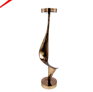 Decorative Antique Metal <b>Candle</b> Holder Handmade Golden Finishing Tea Light <b>Candle</b> Pillar for Wedding & <b>Dinner</b> Parties - Product Image 2