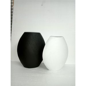 Modern Circular Metal <b>Vase</b> <b>Set</b> Luxury Black White Flower Pot Centerpiece for Home Hotel Wedding Decor Wholesale Flower <b>Vases</b> - Product Image 3