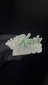 Colgante de Corona Personalizado, Plata 925, Moissanita, Estilo Hip Hop, Unisex, para Regalo - Product Image 2