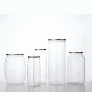 Frasco Transparente de PET 307 Personalizable con Tapa EOE, Gran Venta 2025 para Envasado de Frutos Secos, Aperitivos y Alimentos Encurtidos - Product Image 1