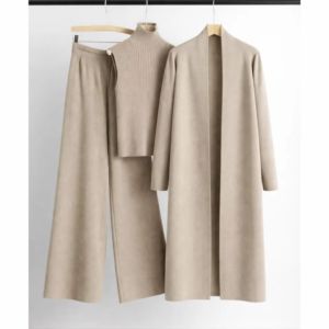 Conjunto de Camisa y Pantalones Cortos de Lino para Mujer, Transpirable, Pantalones Cortos de Cintura Alta y Camisa con Botones, Ropa Casual de Verano - Product Image 1