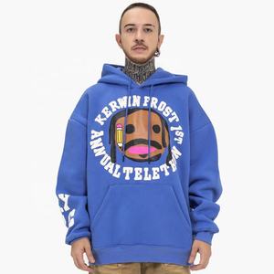 Pull en molleton épais surdimensionné, pour hommes et femmes, sweat à capuche imprimé graphique 3D en alliage, 2020 - Product Image 1