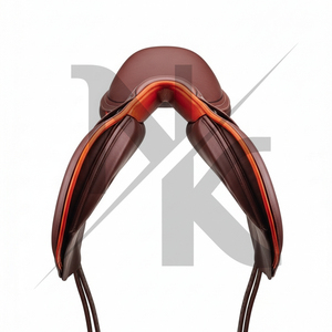 Silla de montar de salto y doma inglesa de lujo con estructura de madera, cuero de ante suave, productos superiores para jinetes de carreras de caballos ingleses de la India - Product Image 3