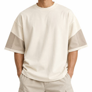 เสื้อยืดผู้ชายทรงหลวม น้ำหนักมาก แขนสั้น ผลิตจากผ้าฝ้าย 100% เป็นมิตรต่อสิ่งแวดล้อม สีสันตามสั่ง พิมพ์ลายดิจิทัล สไตล์ฮิปฮอป - Product Image 3