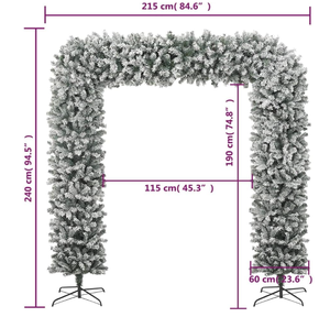 Arche de Noël en PVC écologique de haute qualité, décorations de fête floquées, arbres de Noël artificiels - Product Image 2