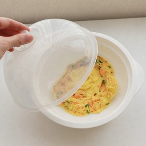 ภาชนะไมโครเวฟปลอดสาร BPA ผลิตในเกาหลี พร้อมถาดกรองสำหรับมันเทศและเกี๊ยว - Product Image 6