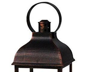 Lanterne décorative unique en métal et verre, finition bronze antique, support de bougie en métal, lanterne faite à la main, personnalisable en gros - Product Image 2