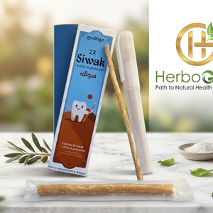 Premium Organic Miswak Stick Pack of Two Natural Dental Cleaning Sticks with Plastic Holder for Healthy Teeth and Gums - Product Image 2