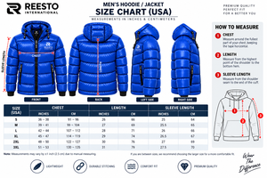 <b>Mens</b> Blue Hoodie shiny Puffer Jacket Windproof Winter streetwear running Coat customized logo <b>mens</b> puffer jacket wholesale - Product Image 6