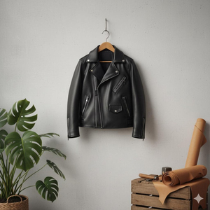 Chaqueta de Cuero para Niños con Marca Personalizada, Abrigo de Cuero Resistente, Producción al por Mayor OEM para Minoristas de Ropa Infantil - Product Image 4