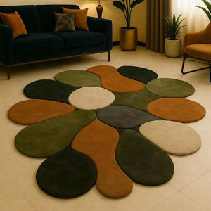 Alfombra de Lana Decorativa de Lujo, Hecha a Mano, Moderna, de Diseño, para Sala de Estar, Dormitorio, Hogar, Hotel, Interior - Product Image 1