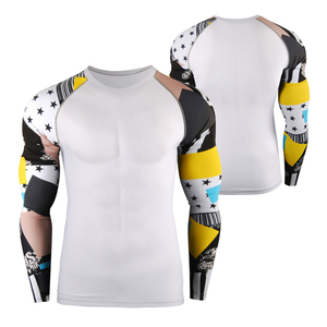 Cody Luna <b>Men</b> Full Sleeve Rash Guard <b>Black</b> Heat-Transfer Print Quick Dry Anti-Bacterial Eco-Friendly Anti-UV Breathable - Product Image 5