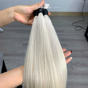 Extensiones de Cabello Humano Virgen 100% Natural de Primera Calidad, en Stock, Cabello Vietnamita con Trenzas de Pluma, Venta al Por Mayor - Product Image 3