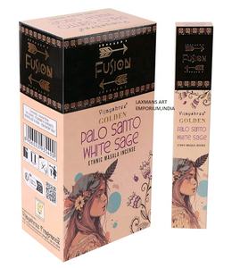 Incienso en Varillas Hechas a Mano Golden Vijayshree Masala con Palo Santo y Jazmín, Paquete de 15 g, Venta al por Mayor, Incienso de Salvia Blanca y Copal - Product Image 2