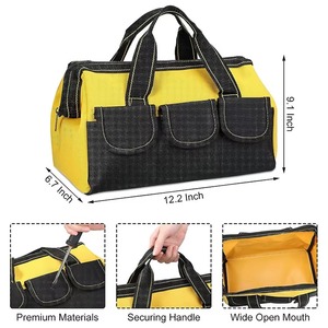 <b>Tool</b> Bag With Multiple Pockets Blue Yellow Red Color Options Durable Carry <b>Case</b> For <b>Tools</b> Equipment Storage 2026 - Product Image 4