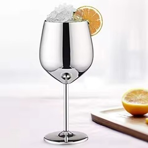 Artistic Metal Wine Goblet Wine Drinking Cup for Dining <b>Table</b> Home Bar Event Setup Unique Stylish Drinkware - Product Image 2