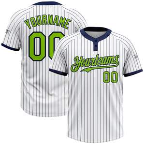 Camiseta de Softbol Personalizada con Transferencia Térmica, Transpirable, 100% Poliéster, con Dos Botones, Mangas Cortas, Nombre del Equipo Personalizado - Product Image 5