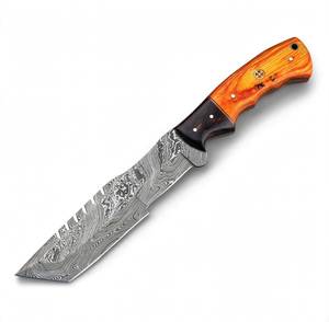 Custom OEM <b>hand</b> forged damascus steel utility <b>tool</b> with Wood Handle - Product Image 3