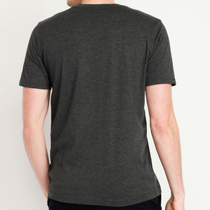 T-shirts pour hommes à manches courtes, col en V classique, décontractés, basiques, pour l'été, qualité supérieure, marque privée, coupe classique - Product Image 6