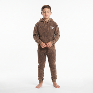 Conjunto Deportivo con Capucha para Niños, Lavado Ácido, Algodón 2026, Corte Regular, Logotipo Personalizado, Ropa Casual para Uso Diario - Product Image 1
