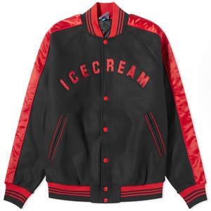 Custom Unisex <b>Varsity</b> <b>Jacket</b> Letterman Baseball <b>Jacket</b> Streetwear Patchwork Embroidery <b>Black</b> <b>Red</b> Wool Bomber <b>Jacket</b> Hip Hop - Product Image 1