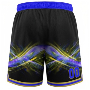 Shorts de basketball personnalisés, sublimation, broderie couleur, logo, shorts de basketball pour hommes, shorts en mesh respirant, shorts de basketball personnalisés - Product Image 4