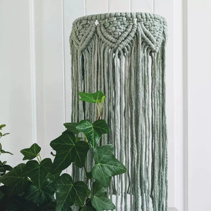 Elegante Lámpara de Techo Colgante de Macramé Hecha a Mano con Diseño de Medusa, de Algodón con Marco de Metal, para Decoración de Hotel - Product Image 5
