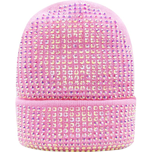 Custom Black Rhinestone Beanie Hat Women <b>Men</b> <b>Winter</b> Rib Knit Cuffed <b>Cap</b> Soft Warm Stretch Streetwear Skull <b>Cap</b> OEM - Product Image 1