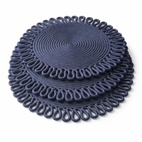 Set de table ovale en jute naturelle tressée, fait main, écologique, pour la décoration de table à manger à la maison, en cuisine, au restaurant, tapis en herbe de mer