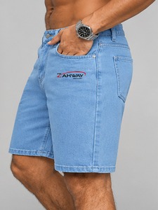 Shorts en jean pour homme, coupe classique moderne, tissu en coton doux, léger et respirant, shorts décontractés d'été pour les voyages et les activités de plein air - Product Image 3