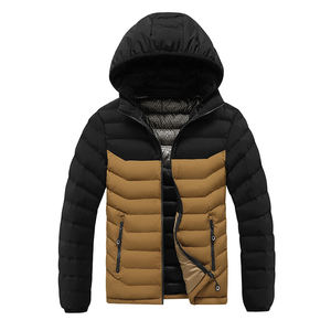 Vestes coupe-vent thermiques pour hommes, vêtements d'hiver, blouson rembourré pour hommes, veste décontractée en coton épaisse et chaude pour hommes, parkas à capuche - Product Image 1