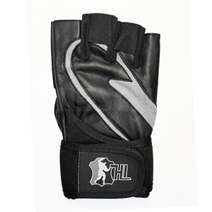 Guantes Profesionales Grises y Negros para Levantamiento de Pesas con Acolchado Reforzado en la Palma |   Agarre Antideslizante Premium para Equipo de Entrenamiento de Gimnasio - Product Image 4