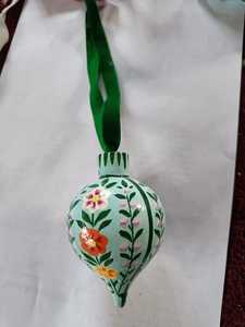 Pink Wood Floral <b>Christmas</b> <b>Tree</b> Ornament Hot Selling Hanging Bauble Indoor Festive Decorative Pendant for Holiday Decor - Product Image 3