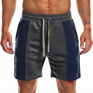 Pantalones Cortos Deportivos para Hombre con Bloques de Color, Cintura Elástica con Cordón, Diseño de Paneles Sólidos, Tejido Transpirable - Product Image 4