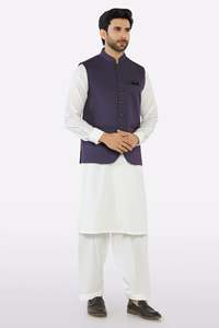 Salwar Kameez pour hommes avec gilet, vêtements indiens et pakistanais, tenue de mariage et de fête, tailles et couleurs personnalisées, design traditionnel sur mesure - Product Image 3